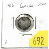1916 5-cent silver