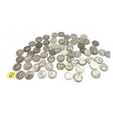x65- Quarters, 90% silver -x65 quarters - Sold by