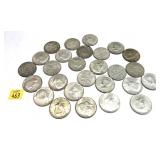 x27- Kennedy half dollars, 40% silver -x27 half