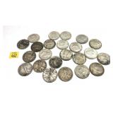 x23- Half dollars, 90% silver -x23 half dollars -