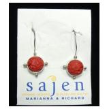 Sajen sterling silver shepherd hook earrings with