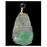 Carved jade Chinese pendant