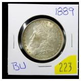 1889 Morgan dollar, BU