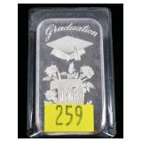 1974 One Troy oz. .999 Fine silver bar