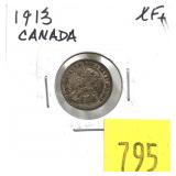 1913 Canadian 5-cent silver
