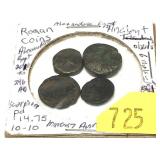 Lot, 4 Roman coins