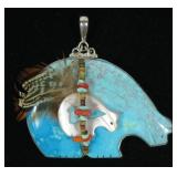 Sajen sterling silver turquoise and mother of