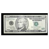 $10 Federal Reserve star note, series of 2003