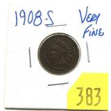 1908-S Indian Head cent