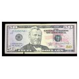 $50 Federal Reserve star note, series of  2009