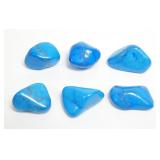 Lot, tumbled turquoise, 6 pcs.
