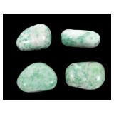 Lot, tumbled serpentine, 4 pc.