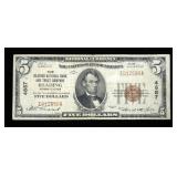 $5 National Bank of Reading, PA ,series of 1929