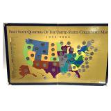 State quarter set with map