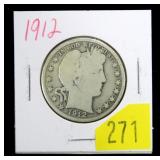 1912 Barber half dollar