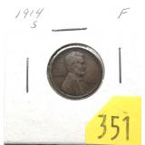 1914-S Lincoln cent