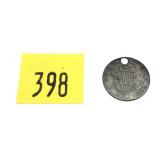 No date 3-cent silver