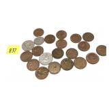 Lot, Canadian coins, 20 pcs.