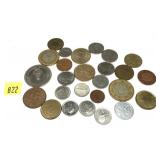 Lot, world coins, 26 pcs.