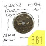 Horse car transportation token