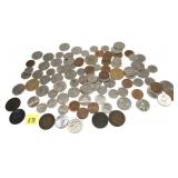 Lot, world coins, 100 pcs.