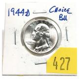 1944-D Washington quarter, BU