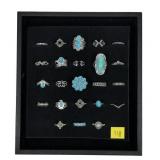 Lot, fashion rings, 23 pcs.