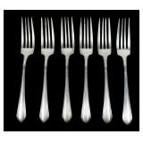 Set of 6 Sterling forks, "Lady Diana by Towle",
