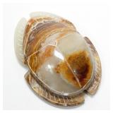 Hand carved scarab, signed