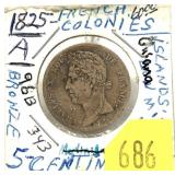 1825 France 5-cents