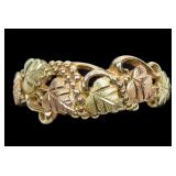10K Black Hills tricolor gold band ring, size 10,