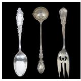 Lot, 3 Sterling vintage serving pieces, Lot of 3