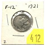 1921 Buffalo nickel