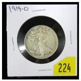 1919-D Walking Liberty half dollar
