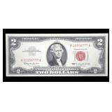 $2 red seal note series of 1963, Unc.