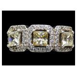 Joseph Esposito sterling silver square cut