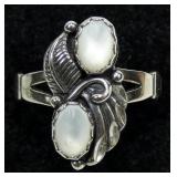 Sterling silver Southwestern design mother of