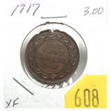 1917 Canadian Large cent