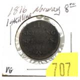 1816 Norway 1 skilling