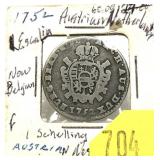 1752 Netherlands 1 schilling
