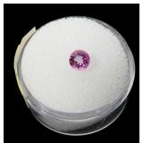 Round brilliant cut pink topaz, , 0.60 ct.