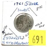 1761 Netherlands 2 stuivers