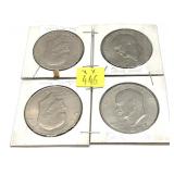 x4- Eisenhower dollars -x4 dollars -Sold by the