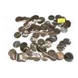 Lot, wheat cents, 78 pcs.