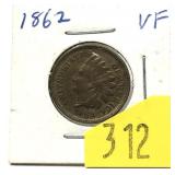 1862 Indian Head cent