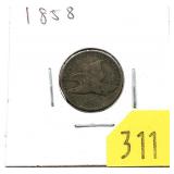 1858 Flying Eagle cent