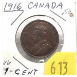 1916 Canadian Large cent