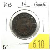 1915 Canadian Large cent