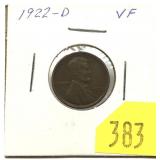 1922-D Lincoln cent
