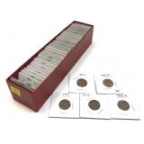 Lot, wheat cents, 79 pcs,.